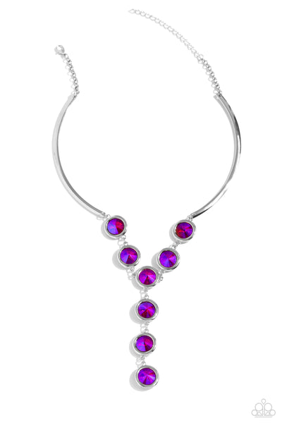 Paparazzi Cheers to Confidence - Pink UV Necklace