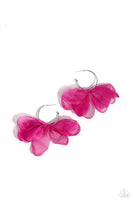 Paparazzi Chiffon Class - Pink Earrings