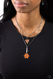 Paparazzi Childhood Charms - Orange Necklace