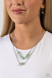 Paparazzi Chiseled Caliber - Green Necklace