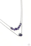Paparazzi Chiseled Caliber - Purple Amethyst Stones Necklace