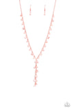 Paparazzi Chiseled Catwalk - Copper Reflective Gems Necklace