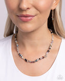 Paparazzi Chiseled Charm - Multi Necklace