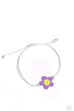 Paparazzi Choose Cheer - Purple Flower Bracelet