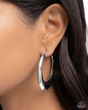Paparazzi Circular Circumstance- Silver Earrings