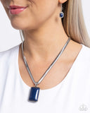 Paparazzi Clandestine Color- Blue Necklace