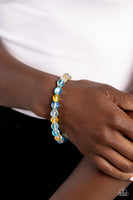 Paparazzi Clear Craze - Blue Bracelet