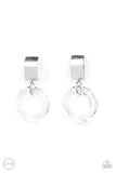 Paparazzi Clear Out! - White Earrings