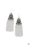 Paparazzi Cleopatras Allure - Black Earrings