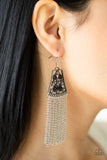 Paparazzi Cleopatras Allure - Black Earrings