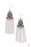 Paparazzi Cleopatras Allure - Red Earrings