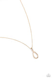 Paparazzi Close to You - Gold Teardrop Necklace