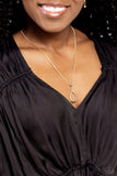 Paparazzi Close to You - Gold Teardrop Necklace