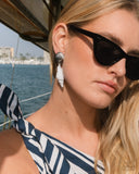 Paparazzi Coastal Collage- White Earrings