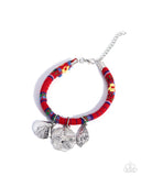 Paparazzi Coastal Condition- Red Bracelet