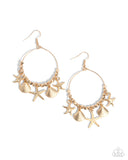 Paparazzi Coastal Conversation- Gold Earrings