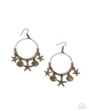 Paparazzi Coastal Conversation- Brass Earrings