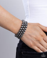 Paparazzi Coiled Catwalk - Silver Bracelet