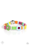 Paparazzi MAY FF Colorblock Cameo - Multi Bracelet