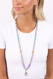 Paparazzi Colored Cabana - Multi Necklace Lanyard