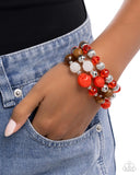 Paparazzi Colorful Collection- Red Bracelet