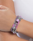 PaparazziColorful Conversation- Purple Bracelet