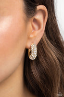 Paparazzi Combustible Confidence - Gold Hoops