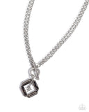 Paparazzi Compass Cadenza - Silver Necklace