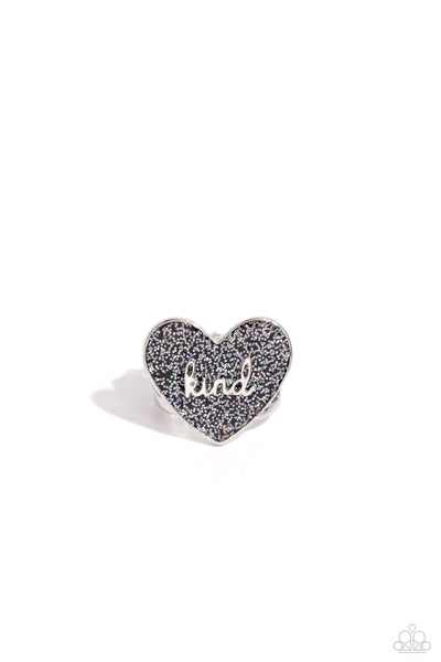 Paparazzi Compassionate Couture - Black Heart Ring