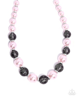 Paparazzi Complete Look- Pink and Black Beads Set