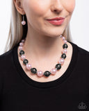 Paparazzi Complete Look- Pink and Black Beads Set