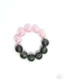 Paparazzi Complete Look- Pink and Black Beads Set