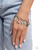 Paparazzi Complex Charms- Red Bracelet