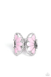 Paparazzi Concaved Catwalk - Pink Half Circle Ring