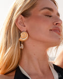 Paparazzi Conch Calypso- Gold Earrings