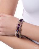 Paparazzi Confident Courtesy- Purple Bracelet
