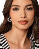 Paparaxzi Continuous Construction- Silver Earrings