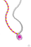 Paparazzi Contrasting Candy - Multi Beads Necklace