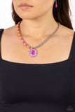 Paparazzi Contrasting Candy - Multi Beads Necklace