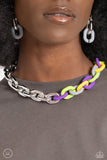 Paparazzi Contrasting Couture - Silver Necklace