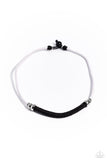 Paparazzi Corded Chivalry - White Urban Necklace