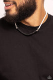 Paparazzi Corded Chivalry - White Urban Necklace
