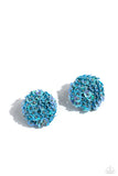 Paparazzi Corsage Character - Blue Earrings
