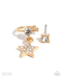 Paparazzi Cosmic Cool - Gold Stud Earcuff Earrings Set