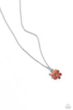 Paparazzi Cottage Retreat - Orange Burnt Sienna Finish Petals Necklace