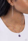 Paparazzi Cottage Retreat - Purple Petals Necklace