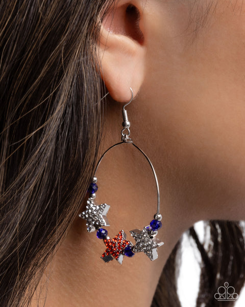 Paparazzi Country Countdown- Multi Star Earrings