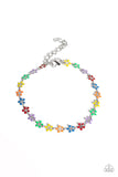 Paparazzi Courting Flowers - Multi Colorful Petaled Flowers Bracelet