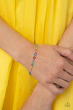 Paparazzi Courting Flowers - Multi Colorful Petaled Flowers Bracelet