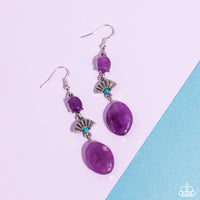 Paparazzi Creative Cascade - Purple Earrings